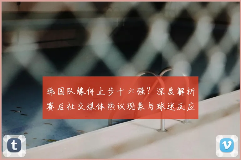 韩国队缘何止步十六强？深度解析赛后社交媒体热议现象与球迷反应
